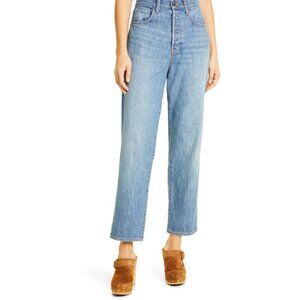 Veronica Beard  High Waist Straight Leg Ankle Jeans In Kystn NWT Size 25